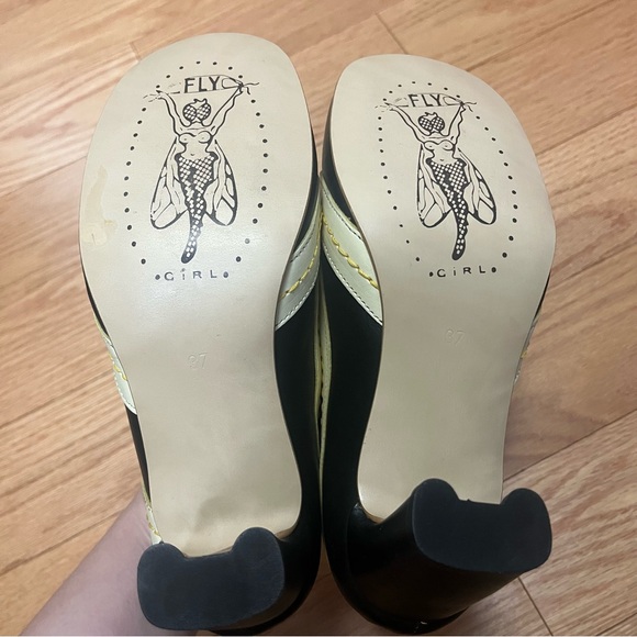 Vintage Y2K Fly London 2 Tone Spectator Oxford Pump - Picture 7 of 11